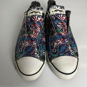 Ed Hardy Tiger Graphic Sneakers | Y2K Tattoo Style | Women’s 8.5